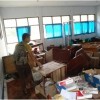 Ruangan kelas SMK Salajambe porak poranda akibat banjir bandang. 